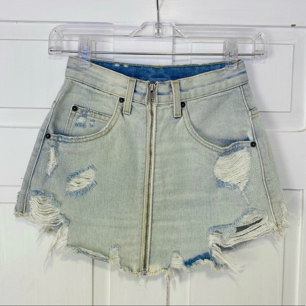 Carmar Denim Zuni Zip Front Skirt